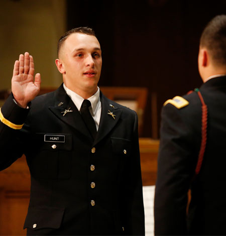 Lehigh University ROTC cadet Ryan Hunt '18