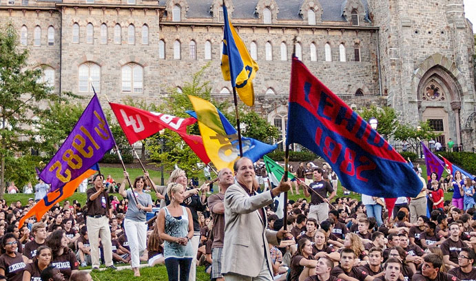 Lehigh Class Flags at Founder's Day