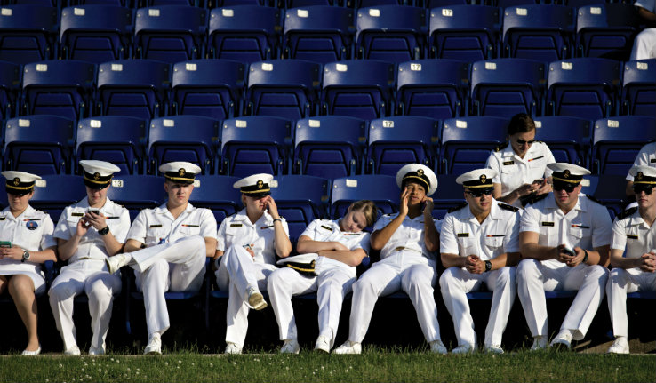 Cadets in chairs