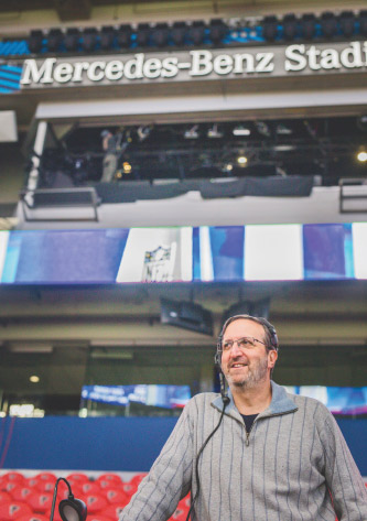 Ricky Kirshner at halftime rehearsals