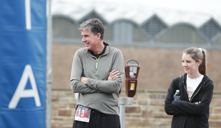 Lehigh Provost Pat Farrell at Lehigh Graduate Student 5K