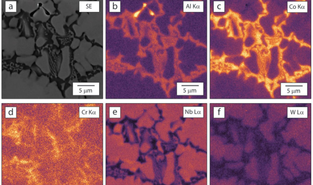 An X-ray energy-dispersive spectroscopy (EDS) map