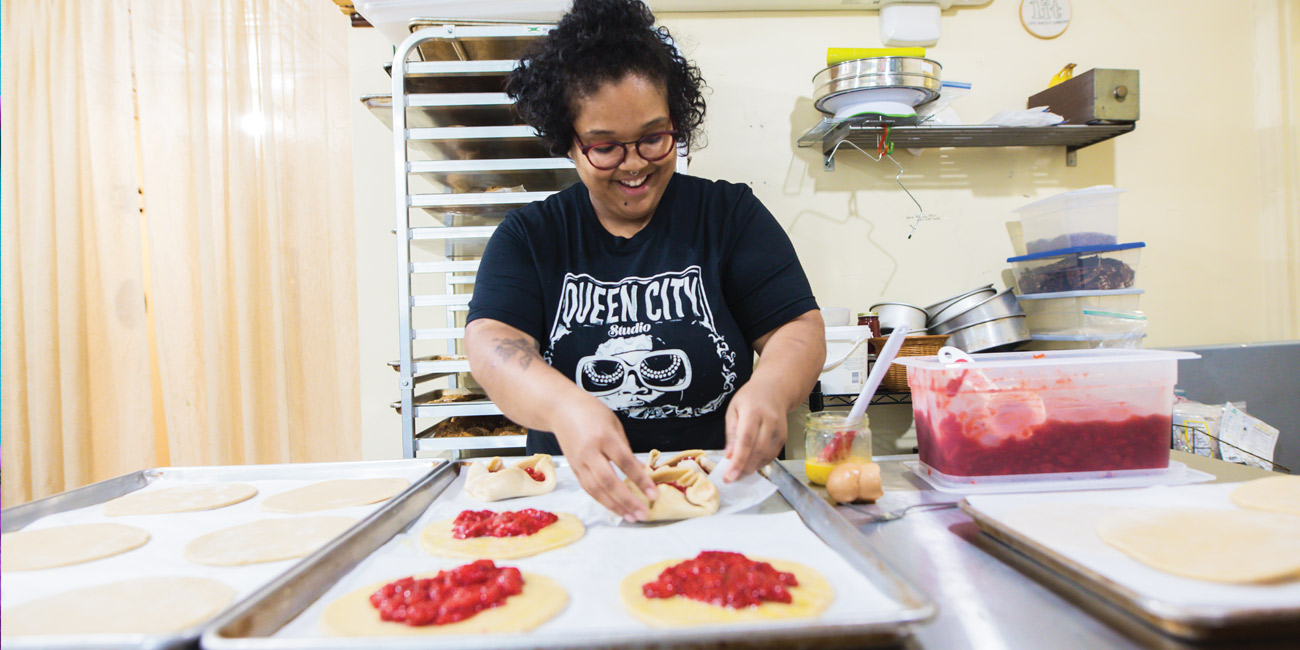 Person making pastries