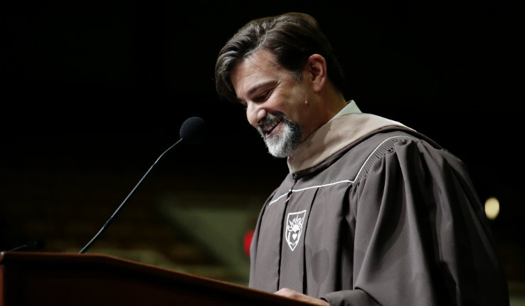 Lehigh professor Joe Manzo delivers keynote address at 2019 academic convocation