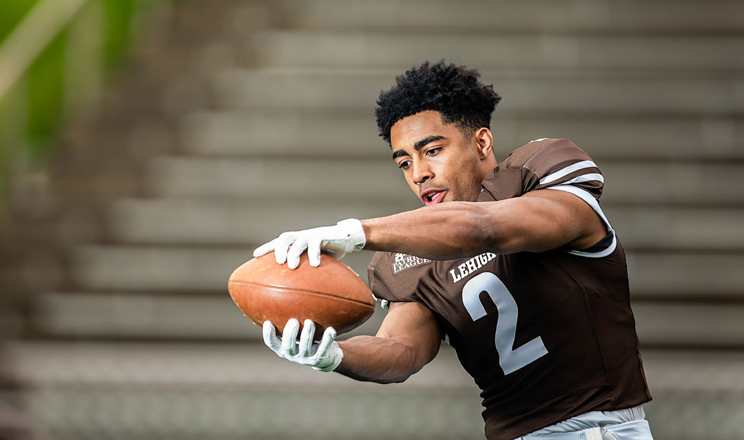 Lehigh wide receiver Jorge Portorreal