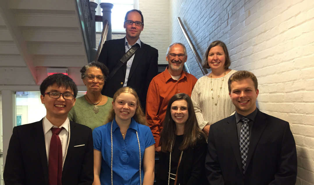 Tuan Phan and professors and students with Lehigh University's Eckardt Scholars Program