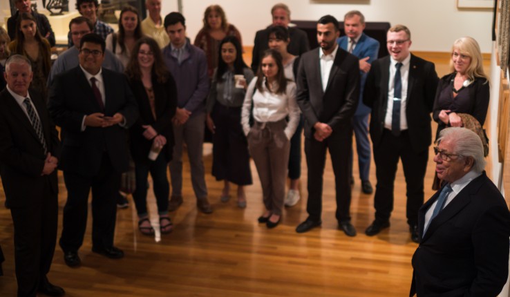 Carl Bernstein meets with Lehigh students, faculty and staff