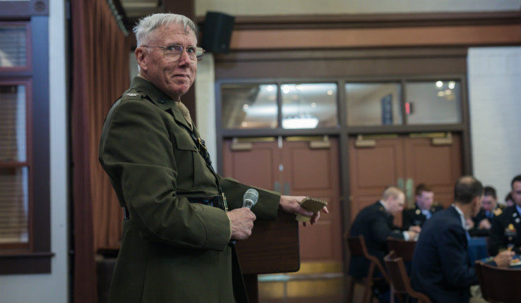 Frank Gunter at Veterans Day luncheon