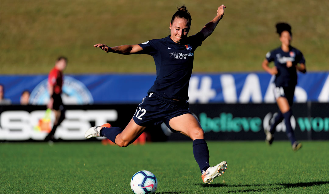 Gina Lewandowski with Sky Blue FC