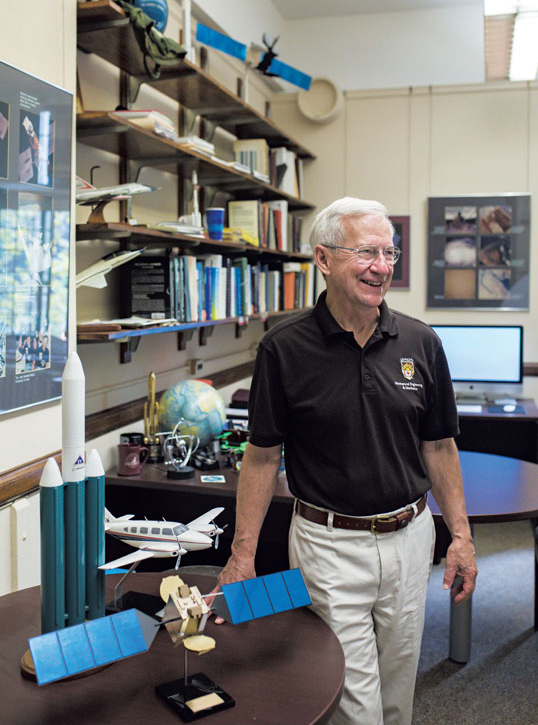 Terry Hart in his office at Lehigh