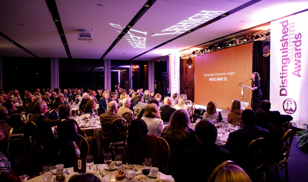 Patrice Banks speaks at Lehigh University Leadership Recognition Dinner