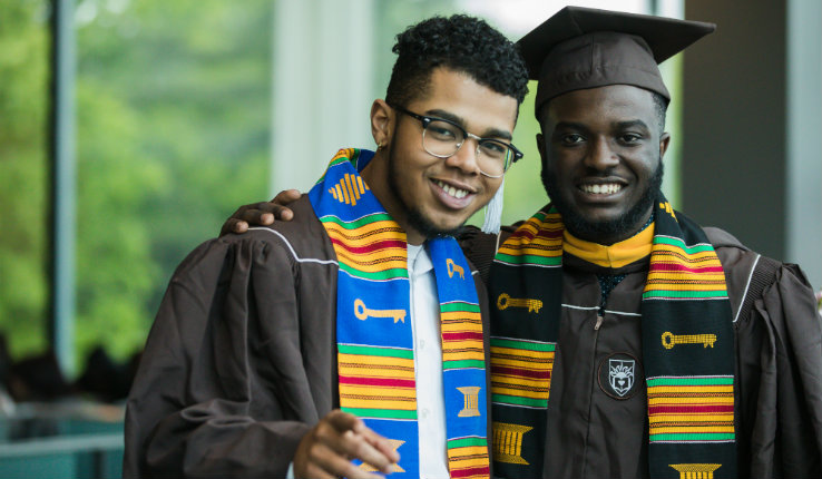 Students at Kente ceremony 