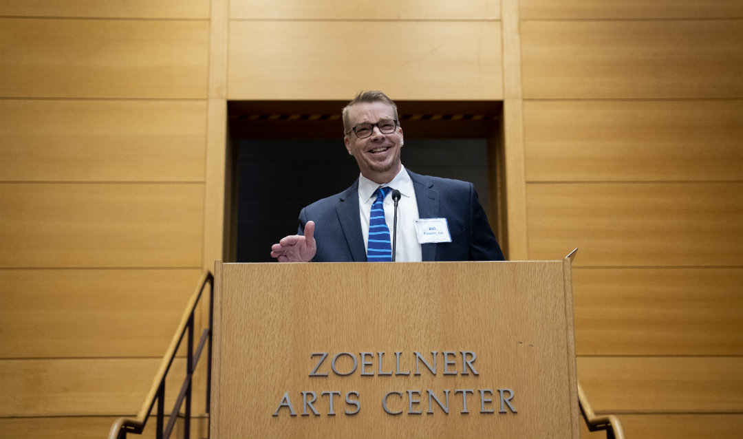 Robert Flowers is installed as dean of the College of Arts and Sciences