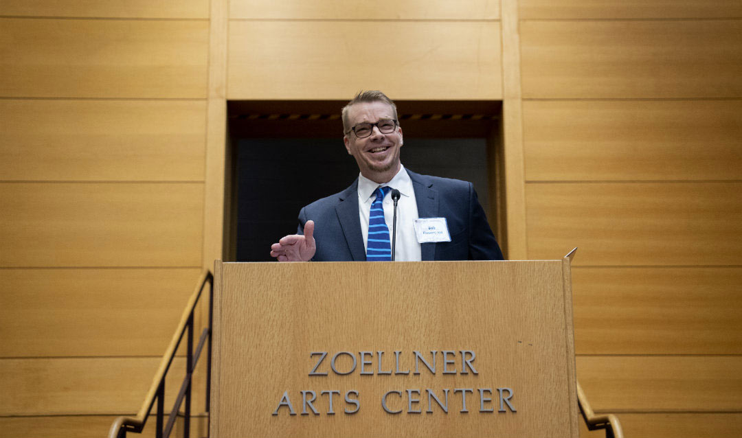 Robert Flowers is installed as dean of the College of Arts and Sciences