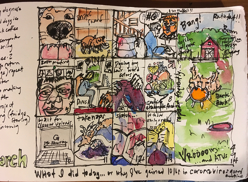 Comic drawn by Amy Forsyth