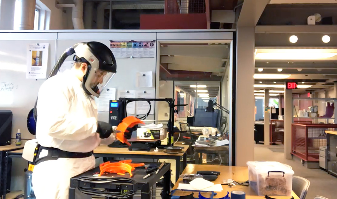 Lehigh is 3D printing face shields for area hospitals 