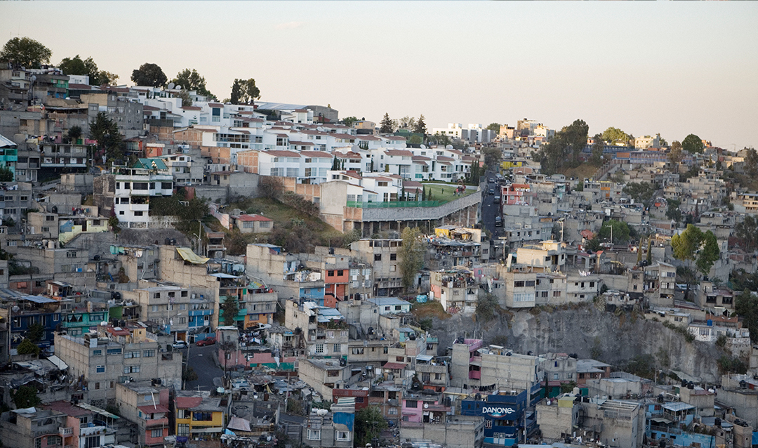 Photo from above of Mexico City