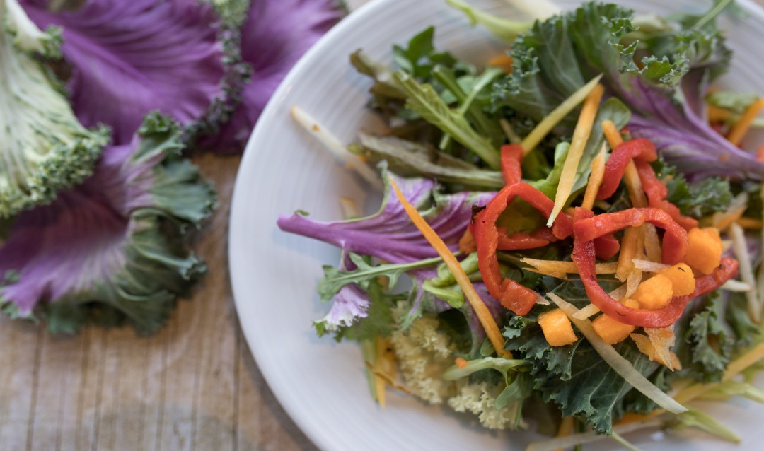 salad on a plate