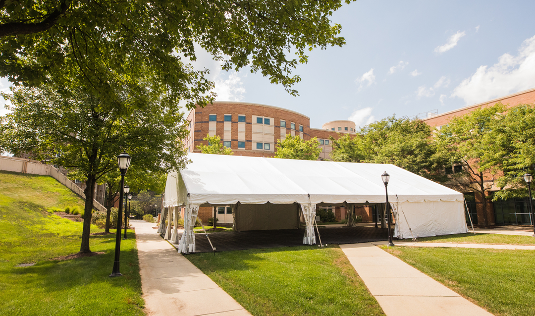 surveillance testing tent