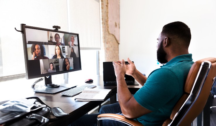 man at computer