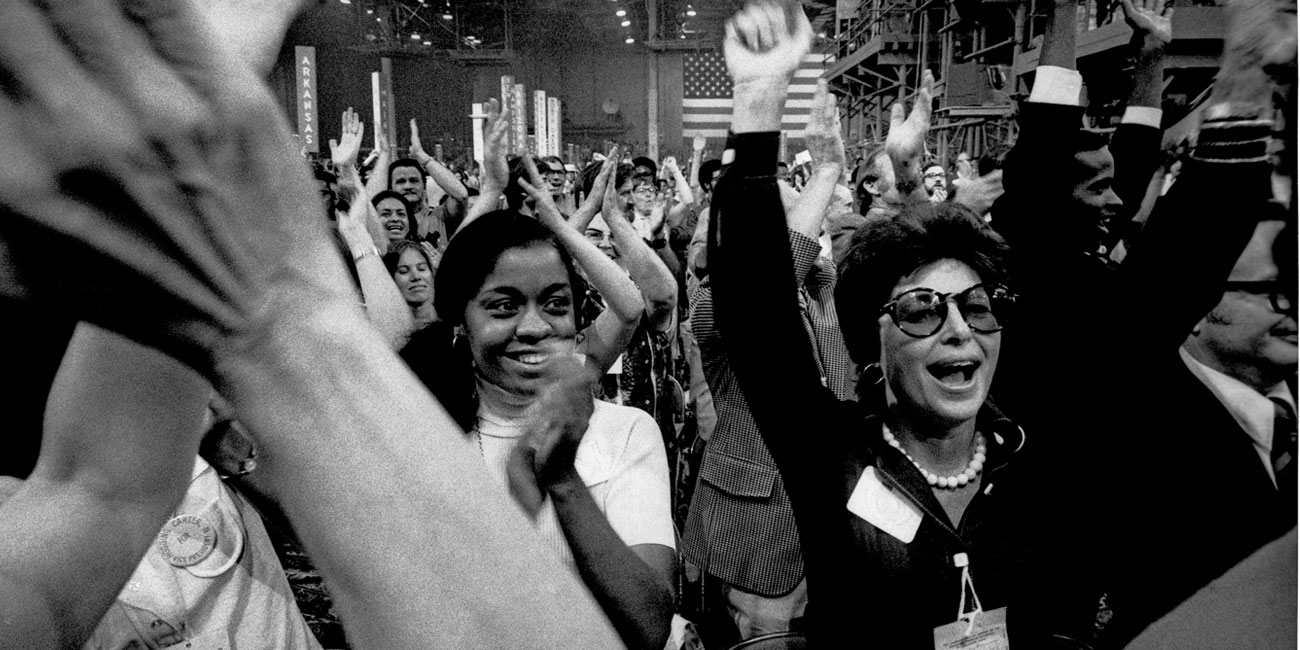 Democratic National Convention in Miami Beach, 1972. Photo by Leonard Freed