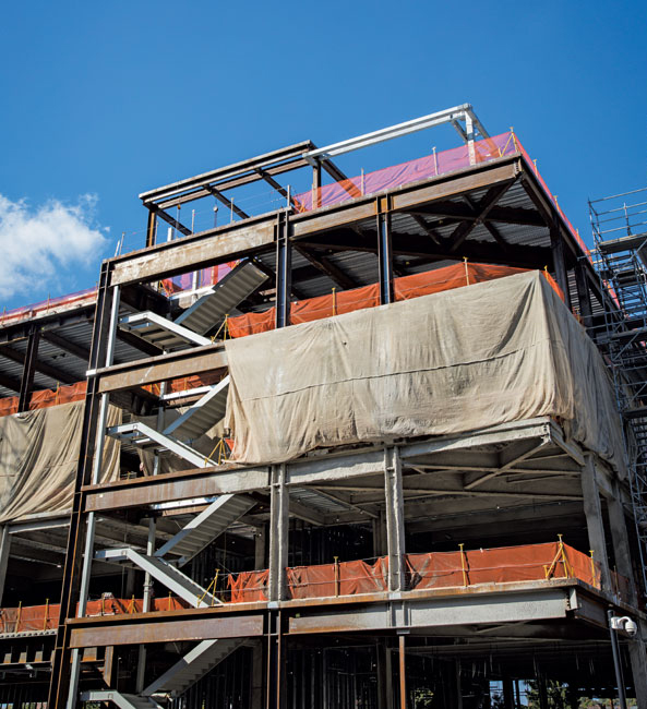 Health, Science and Technology Building taking shape