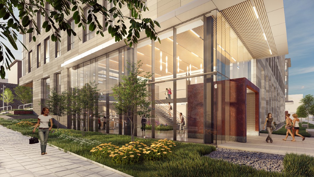 Rendering of Lehigh University's HST Building