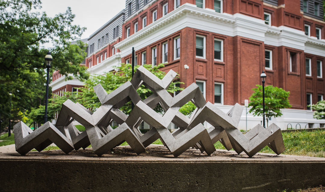 Herbert Simon's 'Pyramid II' sculpture