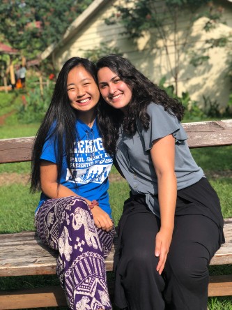 Lehigh University students Chae Eun Kim and Jessica Galarza