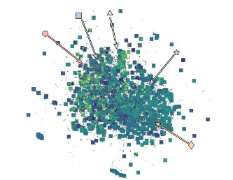 Low-dimensional uniform manifold approximation projection.