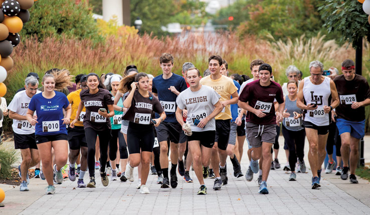 Runners during the Inauguration Fun Run