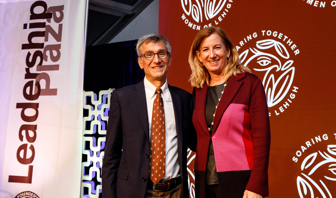 Joe Helble and Cathy Engelbert