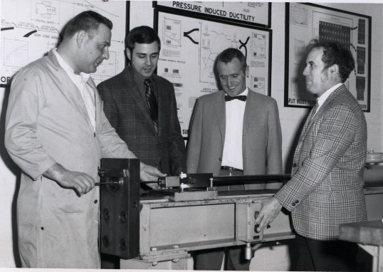 Betzalel Avitzur with three other men at Lehigh