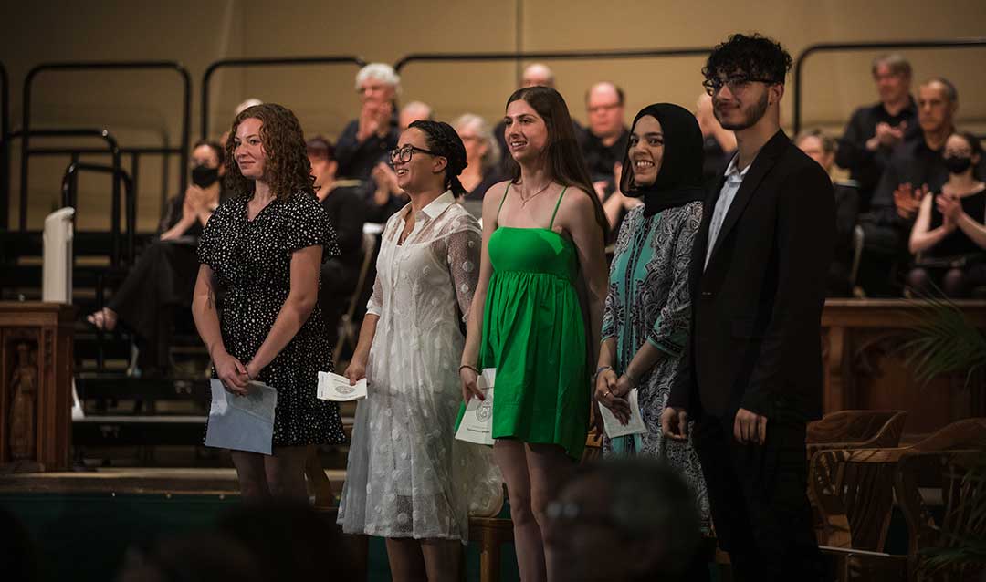 Students speakers at the Baccalaureate