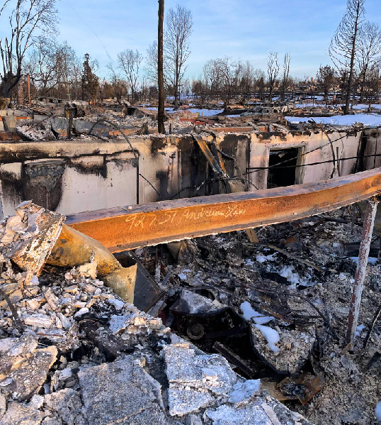 wildfires destroyed Grace Fuller's house 