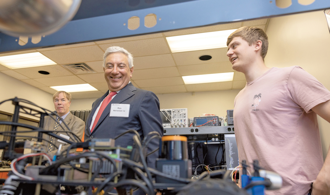 Ron Nersesian ’82 and Clay Boice '22