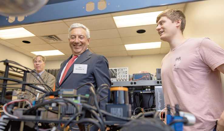 Ron Nersesian ’82 and Clay Boice '22