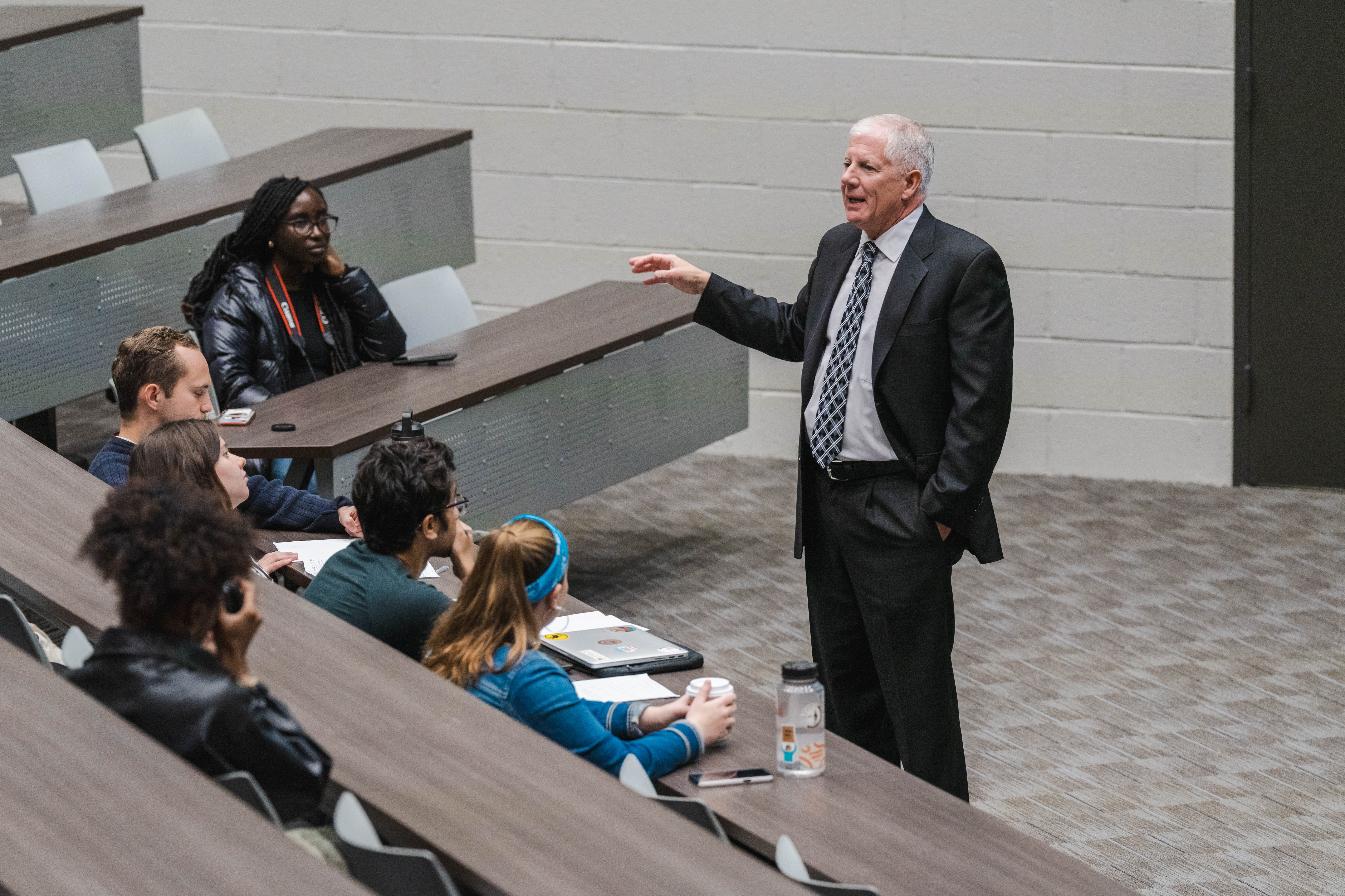 Professor Brian Fife speaks