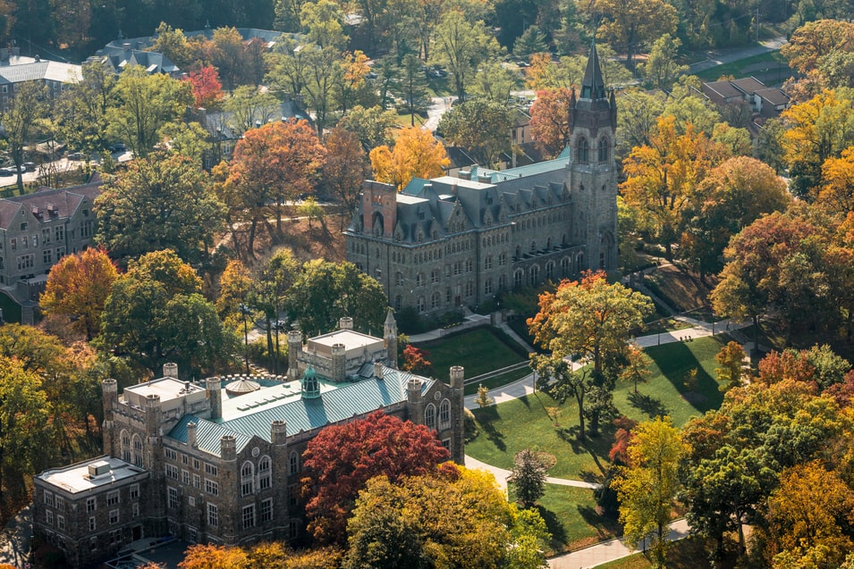 Lehigh's campus during the fall season.