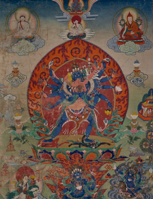 Chakrasamvara with Consort Vajravarahi