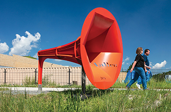 Public art in a Denver neighborhood