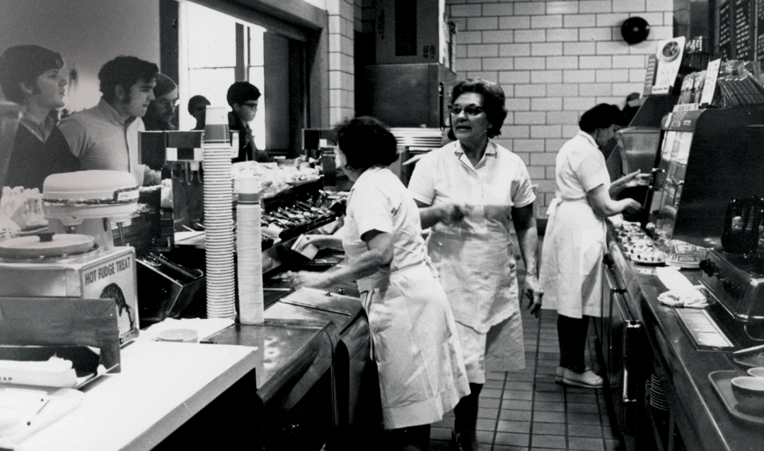 Snack bar at the University Center, 1960.