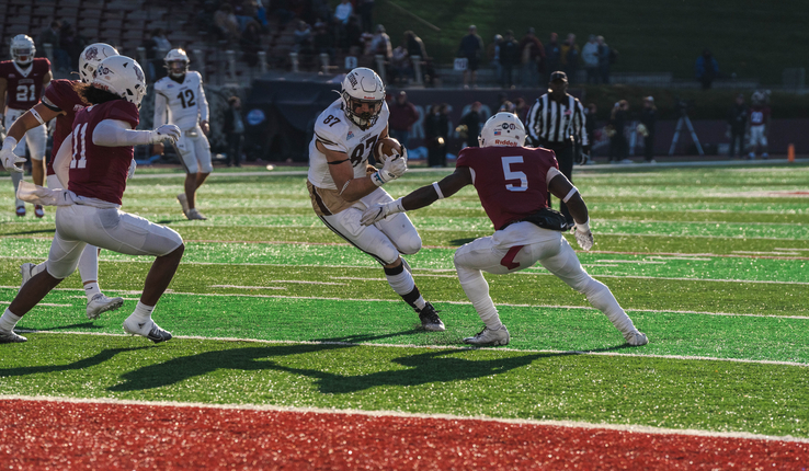 Lehigh tight end Alex Snyder in the 2022 Rivalry game