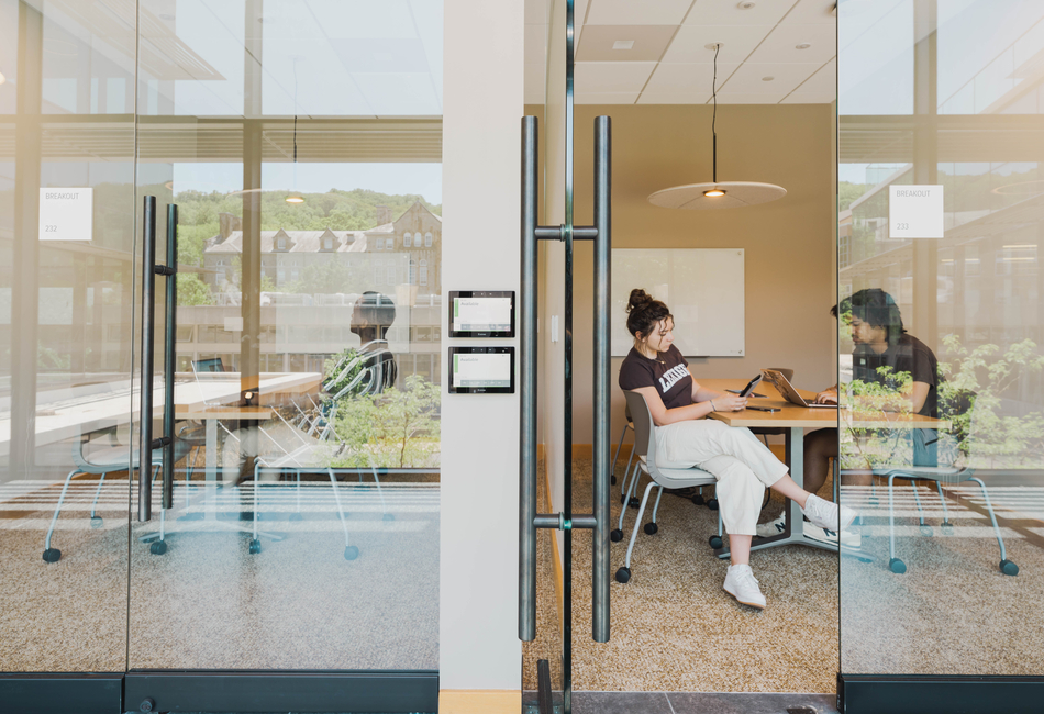 A student study area