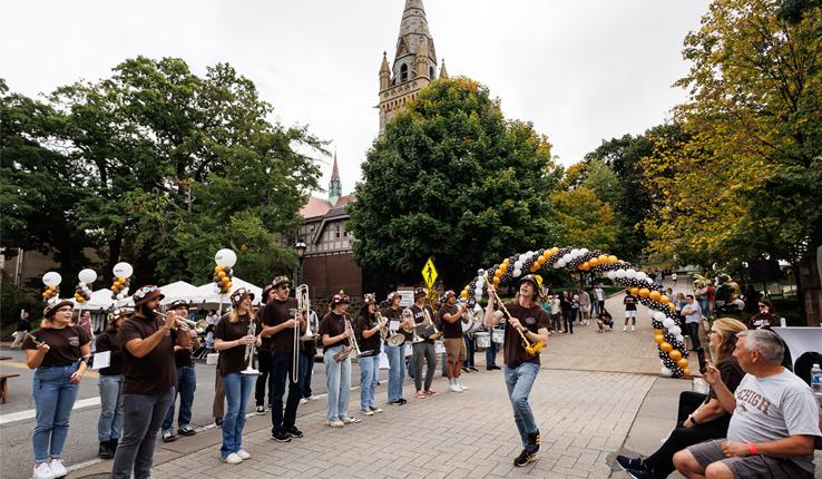 The Marching 97 on Packer Ave