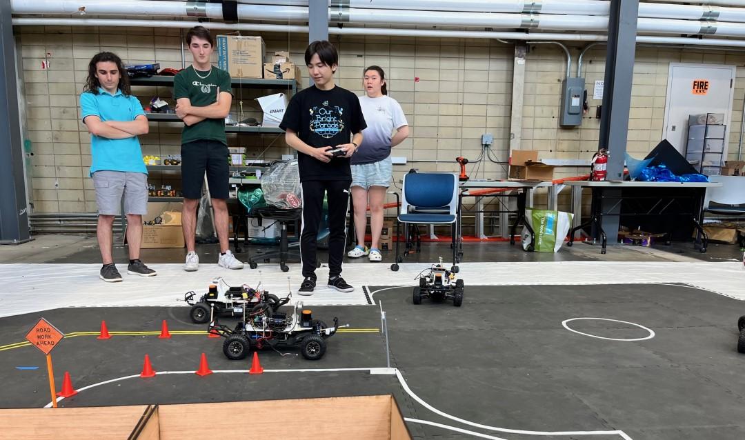 Lehigh’s self-driving cars team tests model cars