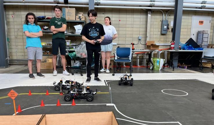 Lehigh’s self-driving cars team tests model cars