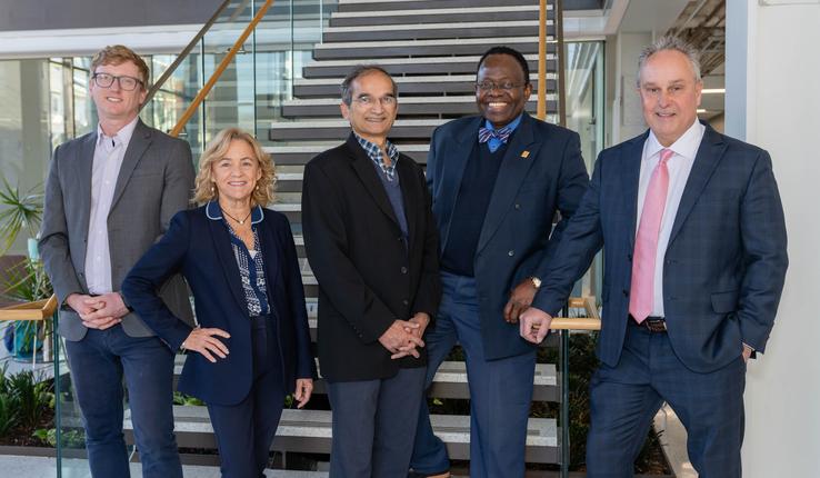 The Art leadership team from left, Dominic Packer, Lee Kern, Himanshu Jain, Henry Odi and John Coulter