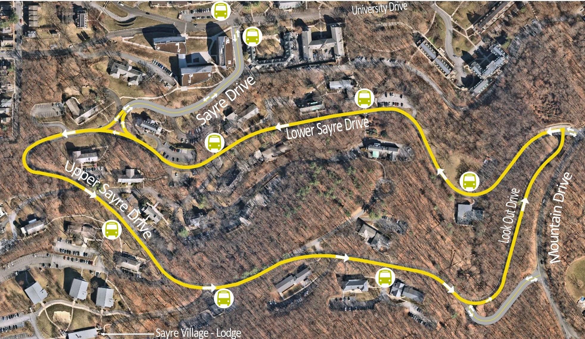 Sayre Loop traffic route