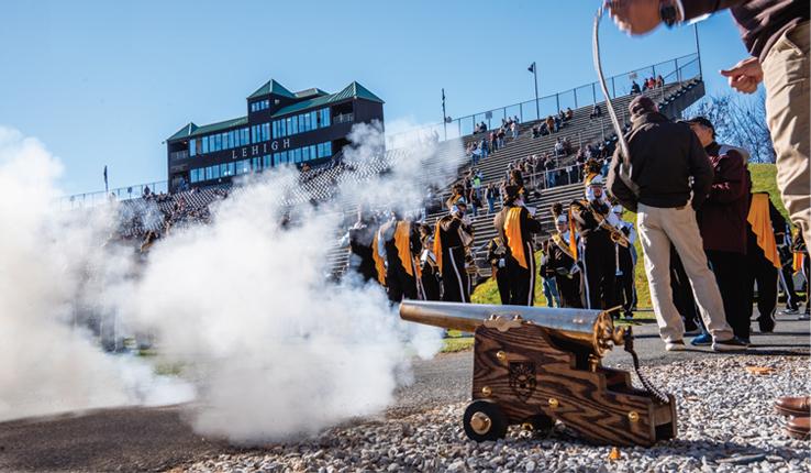 Lehigh football cannon